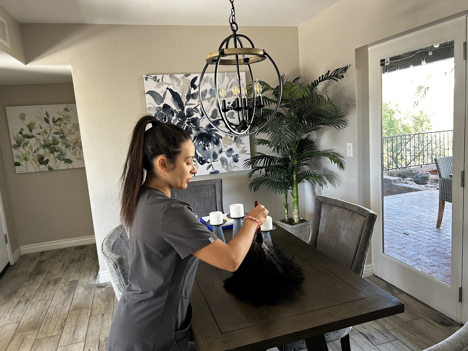 Trusted House Cleaning Services Fulshear cleaner at work in a Fulshear home